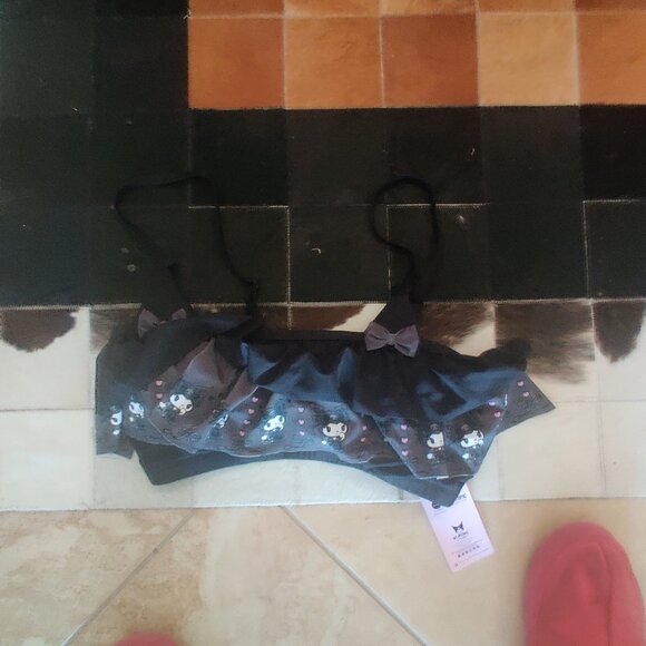 Hot Topic Kuromi print bikini top size 2x New - Picture 1 of 3